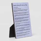 Plaque Photo Funérailles militaires 13 plis du drapeau américai (Côté)