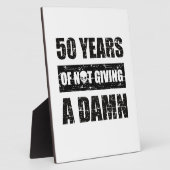 Plaque Photo Funny cadeau d'anniversaire de 50e année (Côté)