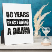 Plaque Photo Funny cadeau d'anniversaire de 50e année (Côté)