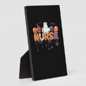 Plaque Photo funny cartoon ghost nurse - Hot Nurse Halloween Ou (Côté)
