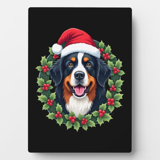 Plaque Photo Funny Christmas Bernese Mountain Dog Tank Top (Devant)