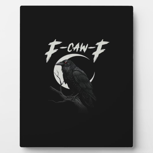 Plaque Photo Funny Crow Essential Creative Casual (Devant)