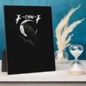 Plaque Photo Funny Crow Retro Classic Style (Côté)