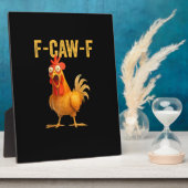 Plaque Photo Funny F-Caw-F Chicken F-Caw-F Chicken Minimal Clea (Côté)