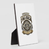 Plaque Photo Funny Father Fist Bump Vintage Engraving Shirt Des (Côté)