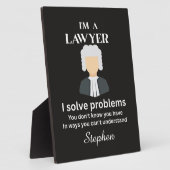 Plaque Photo Funny lawyer quote personalized graduation  (Côté)