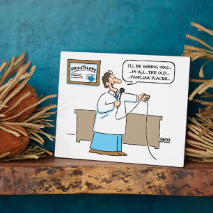 Plaque Photo Funny Proctologue Karaoke Cartoon