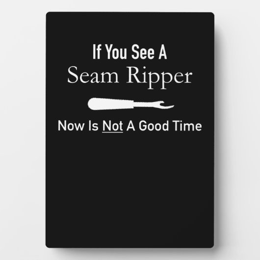 Plaque Photo Funny Quilting Seamstress Idée cadeau Quilting (Devant)