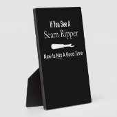 Plaque Photo Funny Quilting Seamstress Idée cadeau Quilting (Côté)