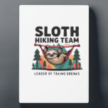 Plaque Photo Funny Sloth Hiking - This funny sloth hiking gift<br><div class="desc">Funny Sloth Hiking - This funny sloth hiking gift is perfect for hikers,  campers,  nature lovers,  and anyone who enjoys humor,  mountains,  and lazy outdoor adventures. Classic T-Shirt_1</div>