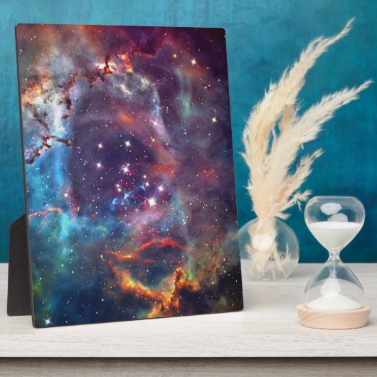 Plaque Photo Galaxy Nebula image spatiale. (Côté)