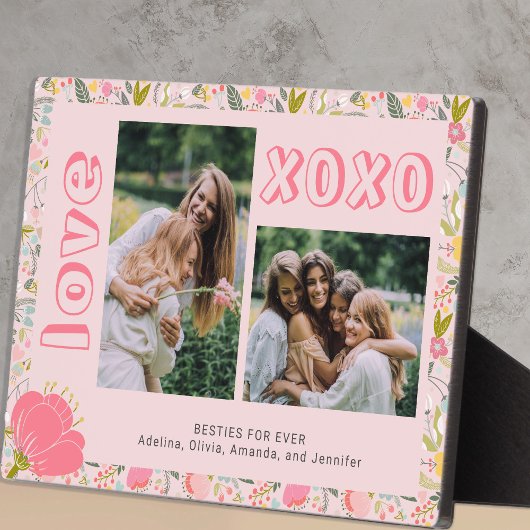 Plaque Photo Galentine's Day best friends photo keepsake