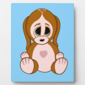 Plaque Photo Galets du chiot (Devant)