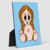 Plaque Photo Galets du chiot (Côté)