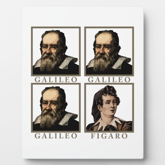 Plaque Photo Galileo Figaro (Devant)