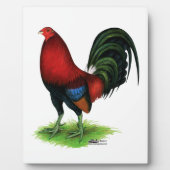 Plaque Photo Gamecock : Rouge foncé (Devant)