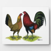 Plaque Photo Gamefowl Pair (Devant)