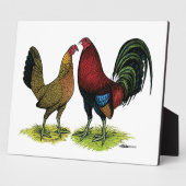 Plaque Photo Gamefowl Pair (Côté)
