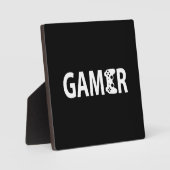 Plaque Photo Gamer, Contrôleur de jeu vidéo - Humour de jeu de  (Recto)