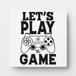 Plaque Photo Gamer Gift - Jouons au jeu