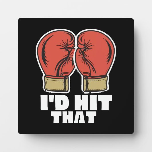 Plaque Photo Gants de boxe (Devant)