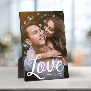 Plaque Photo Garde de photo de la Saint-Valentin Calligraphie m