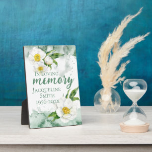 Plaque Photo Garde-mémoire Watercolor Peony