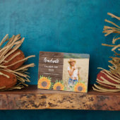 Plaque Photo Garde-photo de tournesol (Côté)