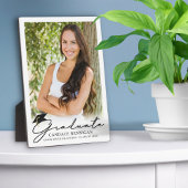 Plaque Photo Garde photo pour diplômés de script moderne