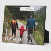 Plaque Photo Garde-voyage photo de famille moderne (Côté)