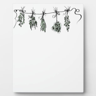 Plaque Photo Garden Herbs