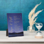 Plaque Photo Garder la prière nocturne avec l'Easel (Côté)