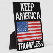 Plaque Photo Garder l'Amérique sans trompette III (Côté)