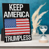 Plaque Photo Garder l'Amérique sans trompette III (Côté)