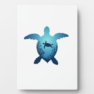 Plaque Photo Gardez la mer sans plastique Sauvez les tortues de