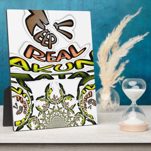 Plaque Photo Gardez-le réel : Art Kaleidoscope Impression/Graph (Côté)