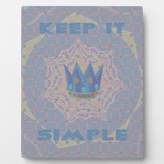 Plaque Photo Gardez-le simple : Pastel Royal Clarity Motif Art (Devant)