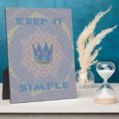 Plaque Photo Gardez-le simple : Pastel Royal Clarity Motif Art (Côté)