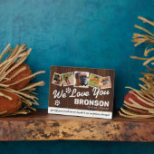 Plaque Photo Gardien Rustique Pet Memorial (Côté)