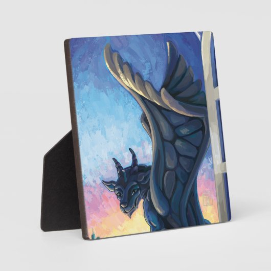 Plaque Photo Gargoyle Guardian (Recto)