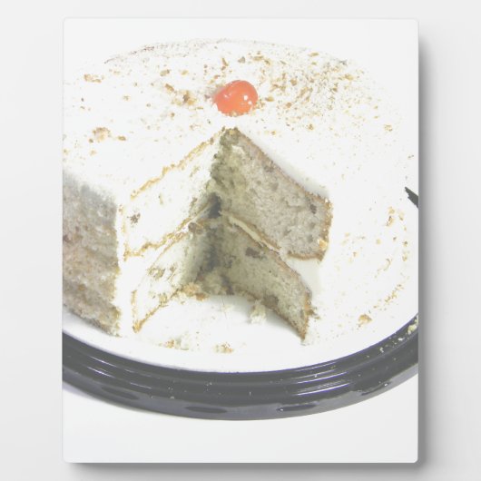 Plaque Photo Gâteau blanc (Devant)
