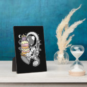 Plaque Photo Gâteau d'anniversaire des astronautes (Côté)