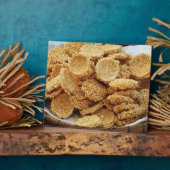 Plaque Photo Gâteaux de riz soufflé ~ Sucres asiatiques Dessert (Côté)