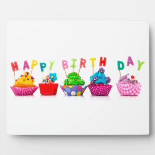 Plaque Photo Gâteaux pour Joyeux Anniversaire