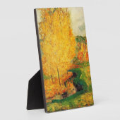 Plaque Photo Gauguin - Par le ruisseau, automne, (Côté)