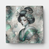 Plaque Photo Geisha en Vert Série #2 (Devant)
