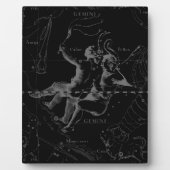 Plaque Photo Gemini Zodiac Constellation Hevelius 1690 (Devant)