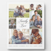 Plaque Photo Générations familiales de collage photo personnali (Devant)