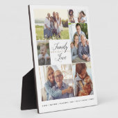 Plaque Photo Générations familiales de collage photo personnali (Côté)