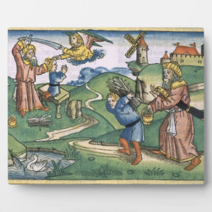 Plaque Photo Genèse 21 1-14 Offre d'Abraham à Isaac, en